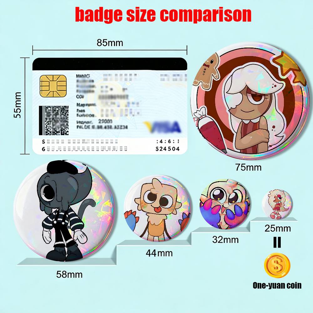 شارات جينجر بلوت جوب دانديز وو - مراجعة Button Badge Blank وسعره