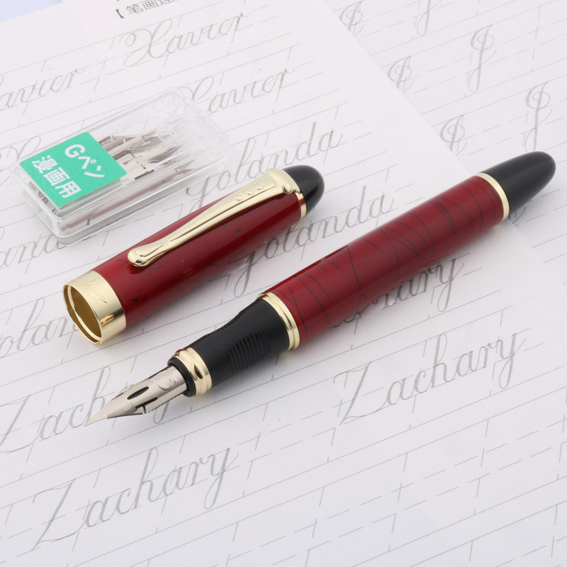 فاخر Jinhao 450 قلم حبر النحاس - مراجعة Zebra Pen Sarasa وسعره